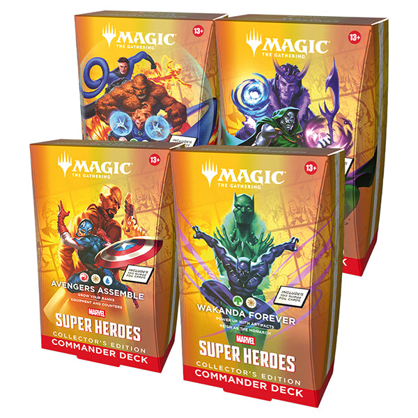 Magic: The Gathering - Marvel Super Heroes Collector Commander Deck (Set of 4)