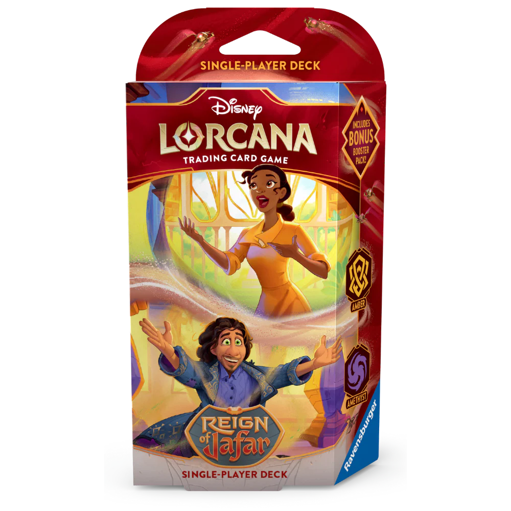 Disney Lorcana: Reign of Jafar Starter Deck - Amber & Amethyst (Tiana and Bruno)