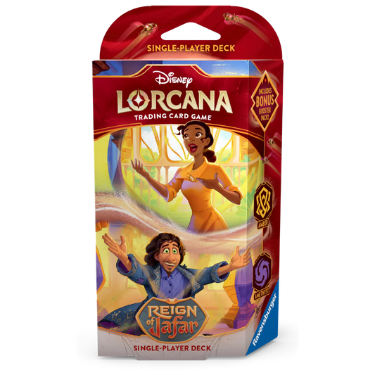 Disney Lorcana: Reign of Jafar Starter Deck - Amber & Amethyst (Tiana and Bruno)