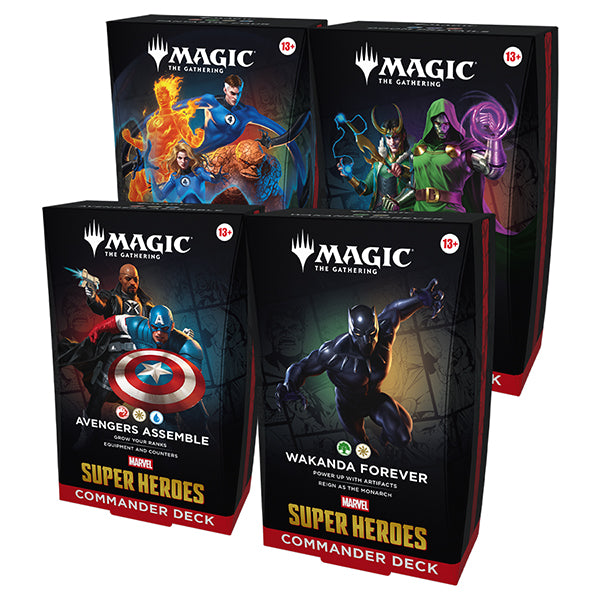 Magic: The Gathering - Marvel Super Heroes Commander Deck (Set of 4)