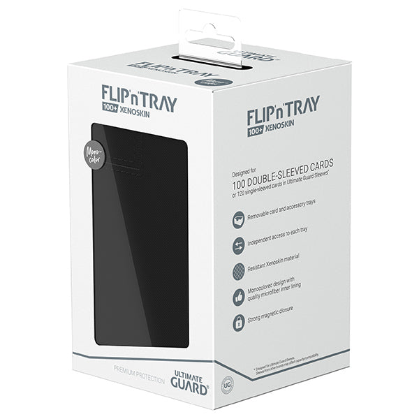 Ultimate Guard - Flip n Tray 100+ XenoSkin - Monocolor Black
