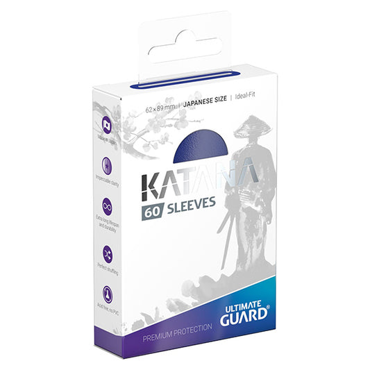 Ultimate Guard - Katana Sleeves Japanese Size Blue 60pk